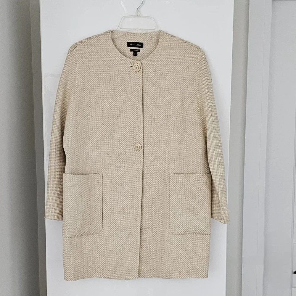 Massimo Dutti Linen Coat- Gorgeous! - Picture 2 of 16